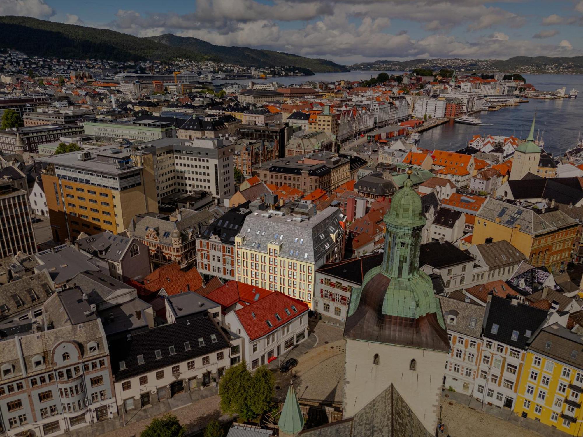 Skostredet Hotel Bergen Exterior foto